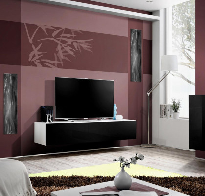 Support TV suspendu au design luxueux pour salon en bois moderne nouveau mobilier