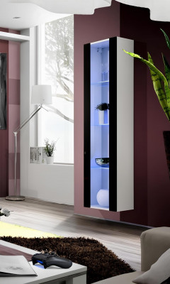 Vitrine suspendue de luxe mobilier salon design moderne style nouveau
