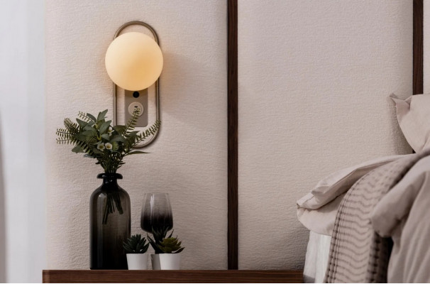 Ensemble de meubles de chambre à coucher complet et luxueux avec lit, banc et 2 tables de nuit 3 pièces