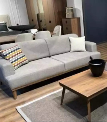 Ensemble de meubles pour salon 331 canapé 3 places fauteuil groupe de 4 pièces beige neuf