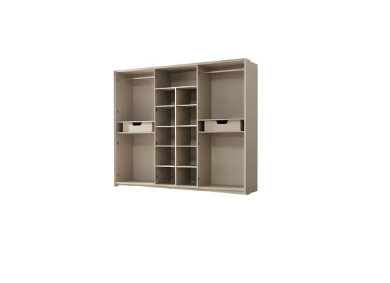 Ensemble de chambre complet de 5 pièces lit 2 tables de nuit armoire coiffeuse en bois