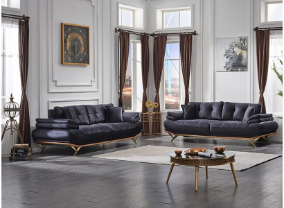 Canapé luxueux 2x trois places complet 3+3