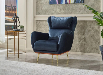 Fauteuil moderne design pour meubles de salon en tissu de luxe rembourré
