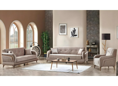 Ensemble de canapés de salon 3+3+1 places canapés modernes complets