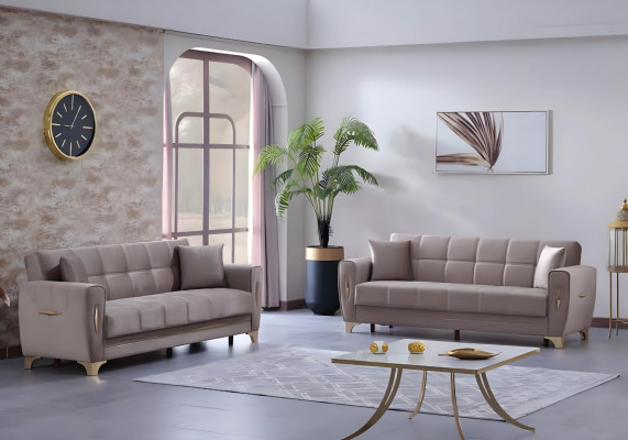 Ensemble de canapés de luxe complet 3+3 places salon 2x canapés de trois places