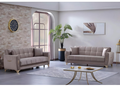 Ensemble de canapés de luxe complet 3+3 places salon 2x canapés de trois places