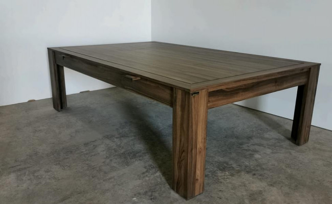 Table à manger 3 en 1 Table de billard Table de ping-pong Table à manger 7ft