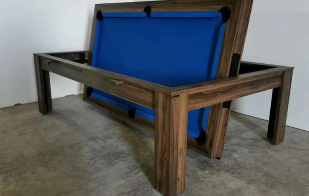 Table à manger 3 en 1 Table de billard Table de ping-pong Table à manger 7ft