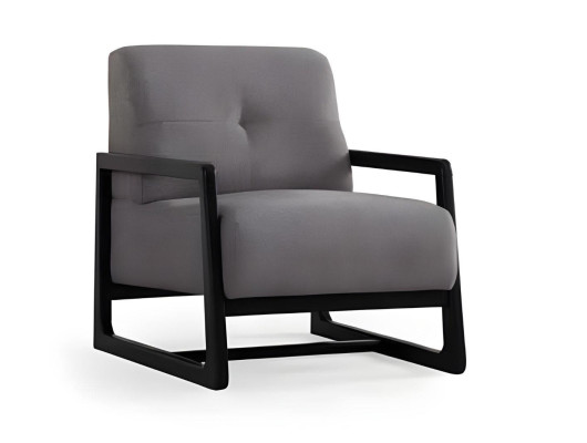 Canapé élégant trois places gris-noir pour le salon 3 pièces