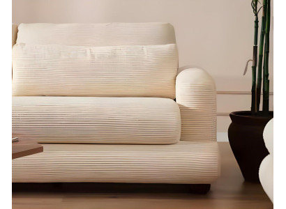 Jeu de canapés en tissu blanc de luxe meubles d'assise en tissu 3 places 3 pièces