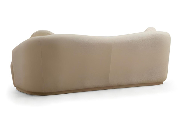 Ensemble de salon de luxe blanc design 2x canapés 3 places et fauteuil