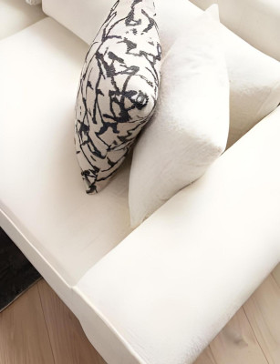 Canapé design blanc en U luxueux pour salon
