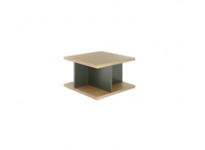 Table basse de design gris marron pour bureau en bois