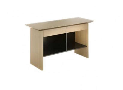 Bureau moderne en bois marron noir meubles de bureau