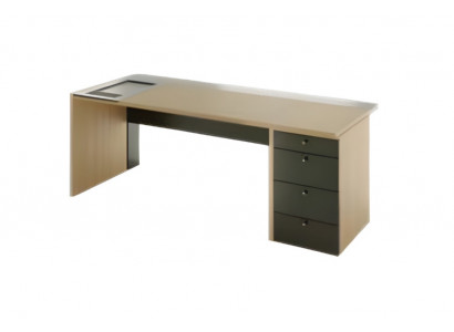 Bureau de design noir-brun meubles de bureau de luxe bureau en bois