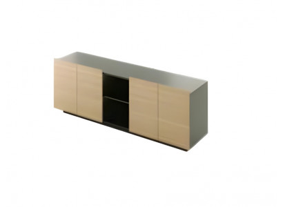 Armoire à documents design marron gris meubles de bureau de luxe étagère moderne