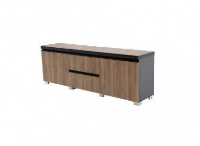 Meuble TV moderne marron gris pour bureau de luxe