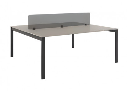 Table de bureau élégante noire grise meubles de bureau de luxe table de bureau employé