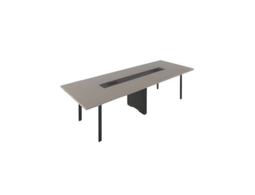 Table de conférence moderne meubles de bureau bureaux confortables noir gris