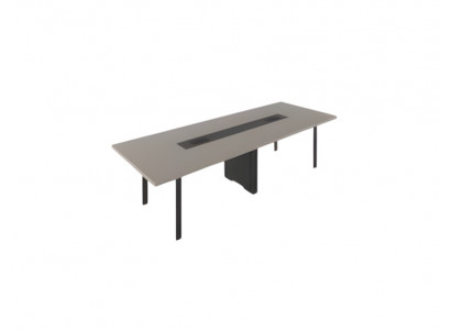 Table de conférence moderne meubles de bureau bureaux confortables noir gris