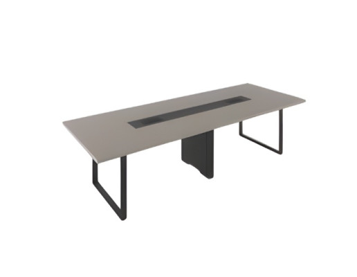 Table de conférence moderne noire grise meubles de bureau bureaux confortables
