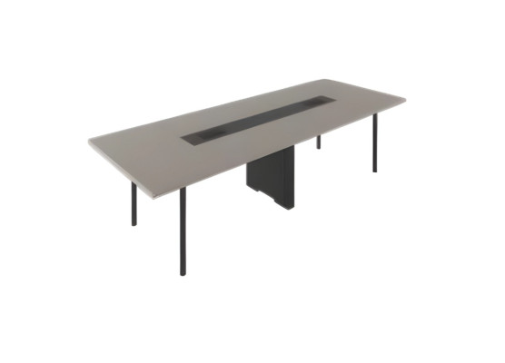 Table de conférence élégante de luxe noire grise