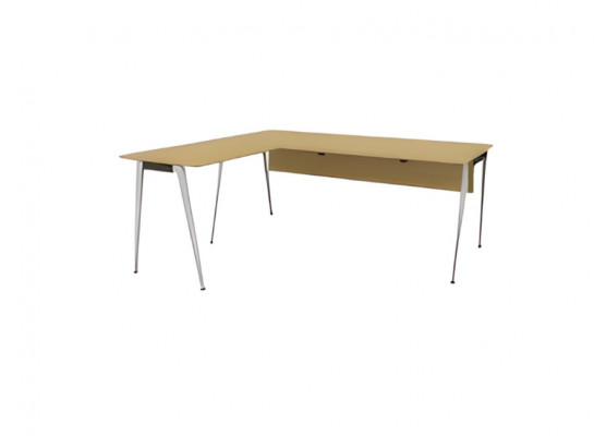 Bureau d'angle moderne beige meubles de bureau de luxe meubles en bois