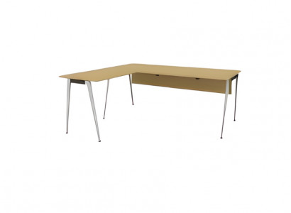Bureau d'angle moderne beige meubles de bureau de luxe meubles en bois