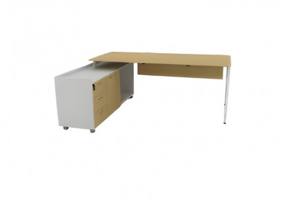 Bureau d'angle élégant en bois de luxe