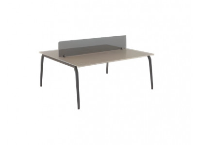 Bureau double avec séparation pour mobilier de bureau