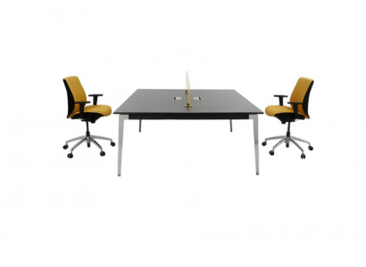 Bureau élégant en bois de luxe gris