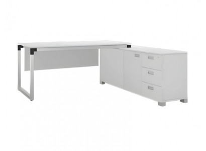 Bureau d'angle élégant blanc meubles de bureau table de travail