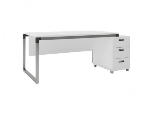 Bureau de bureau meubles décoration tables blanc 143x80 décoration bureau