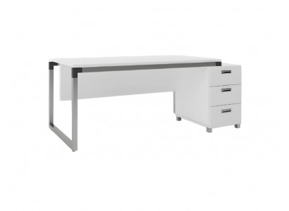 Bureau de bureau meubles décoration tables blanc 143x80 décoration bureau