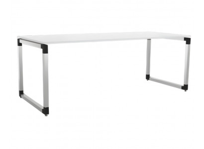 Table de conférence blanche élégante en bois de luxe