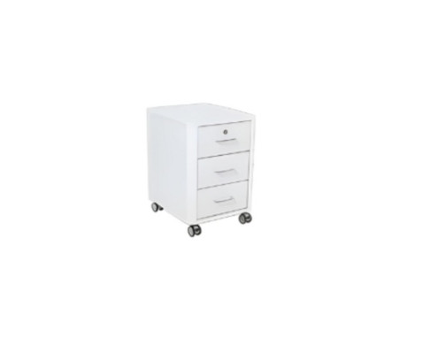 Commode blanche moderne meubles de bureau de luxe en bois avec roues