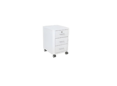 Commode blanche moderne meubles de bureau de luxe en bois avec roues