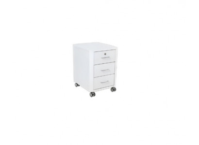 Commode blanche moderne meubles de bureau de luxe en bois avec roues