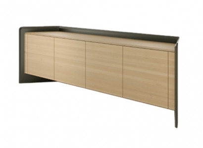 Armoire à documents design en bois de luxe marron gris pour bureau