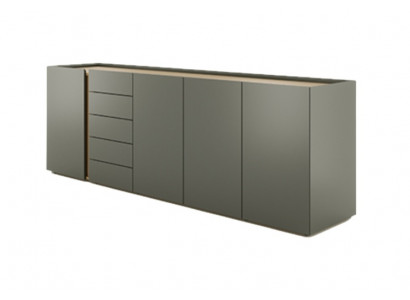 Armoire à documents grise élégante meubles de bureau à la mode armoire en bois moderne