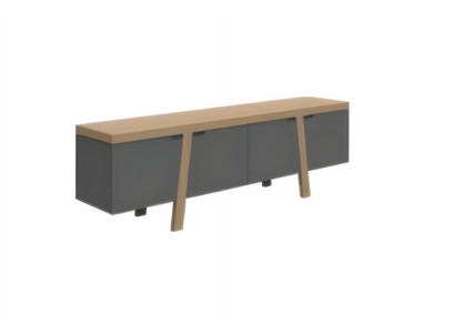 Armoire moderne pour documents marron et noir meubles de bureau en bois