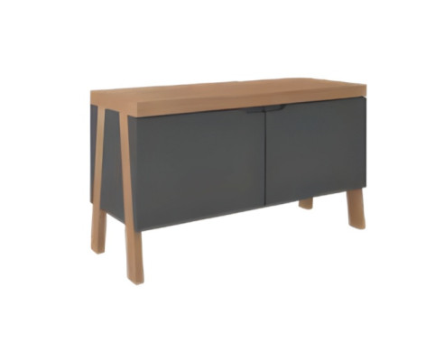 Commode de luxe moderne marron et noir pour bureau