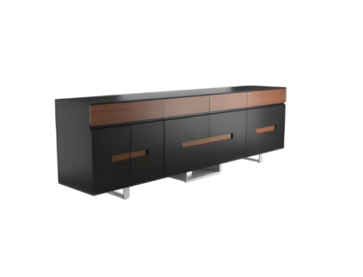 Armoire élégante pour documents marron et noir