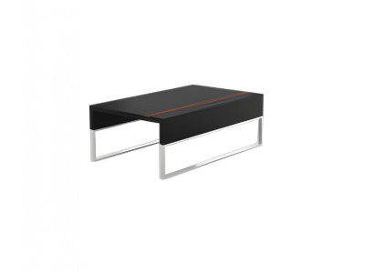 Table basse noire élégante de luxe pour bureau