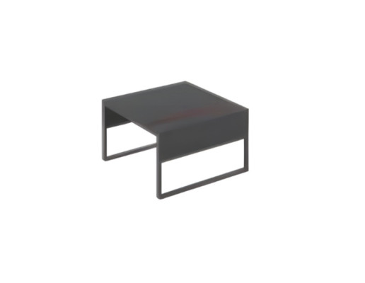 Table basse de design noir pour bureau en bois espace de travail
