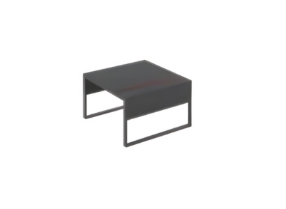 Table basse de design noir pour bureau en bois espace de travail