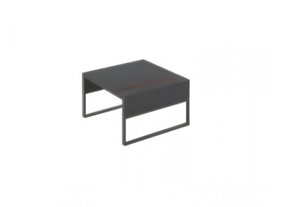 Table basse de design noir pour bureau en bois espace de travail