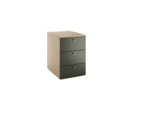 Commode de bureau moderne grisâtre