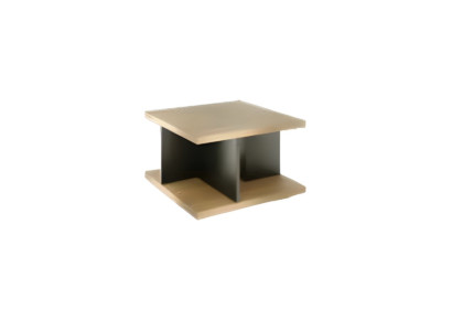 Table basse de luxe en bois gris marron contemporain