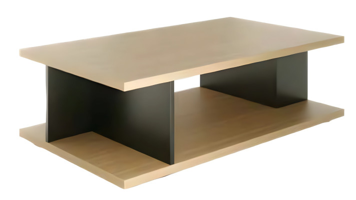 Table basse élégante noire et marron meubles de bureau de luxe